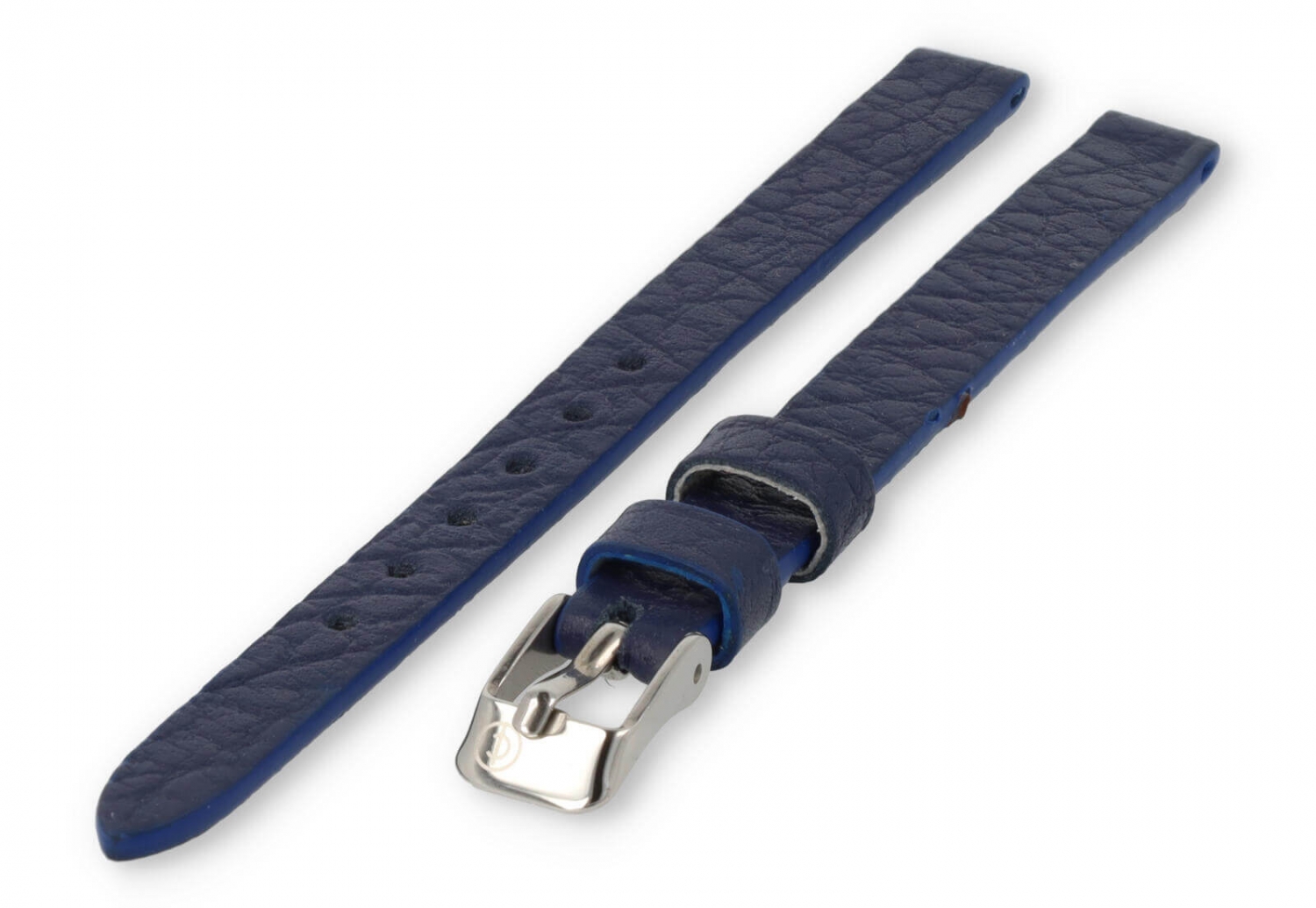 Watchstrap 8mm darkblue buffalo leather
