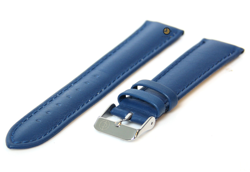 Watchstrap 20mm blue calf leather