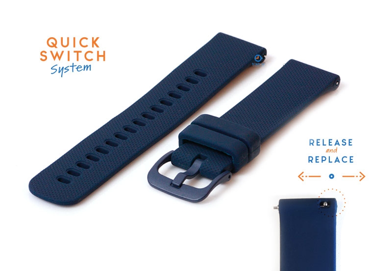 18mm - Garmin Venu 2S watch band dark blue