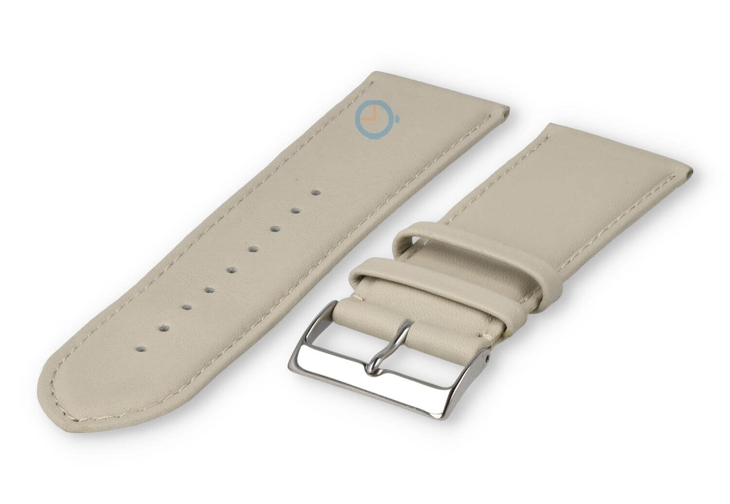 26mm watch strap smooth leather - sand