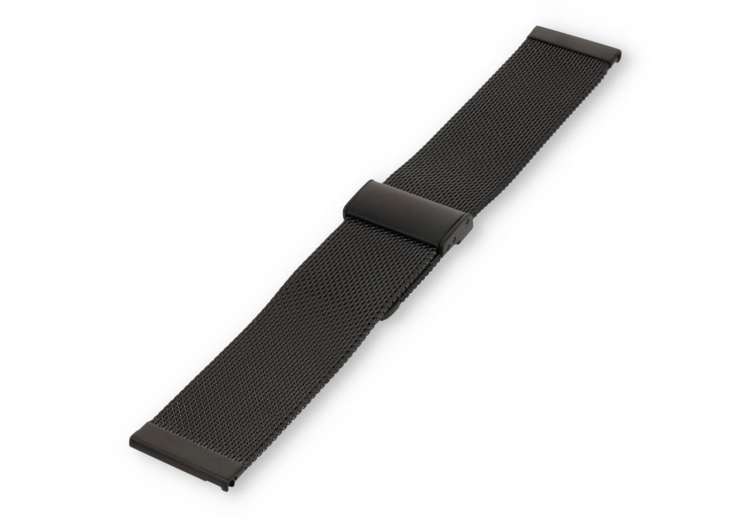 Horlogeband 22mm milanees zwart - Quick Switch (FIJN)