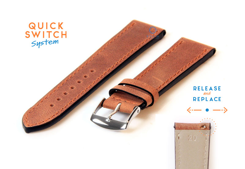 Watchstrap 20mm brown