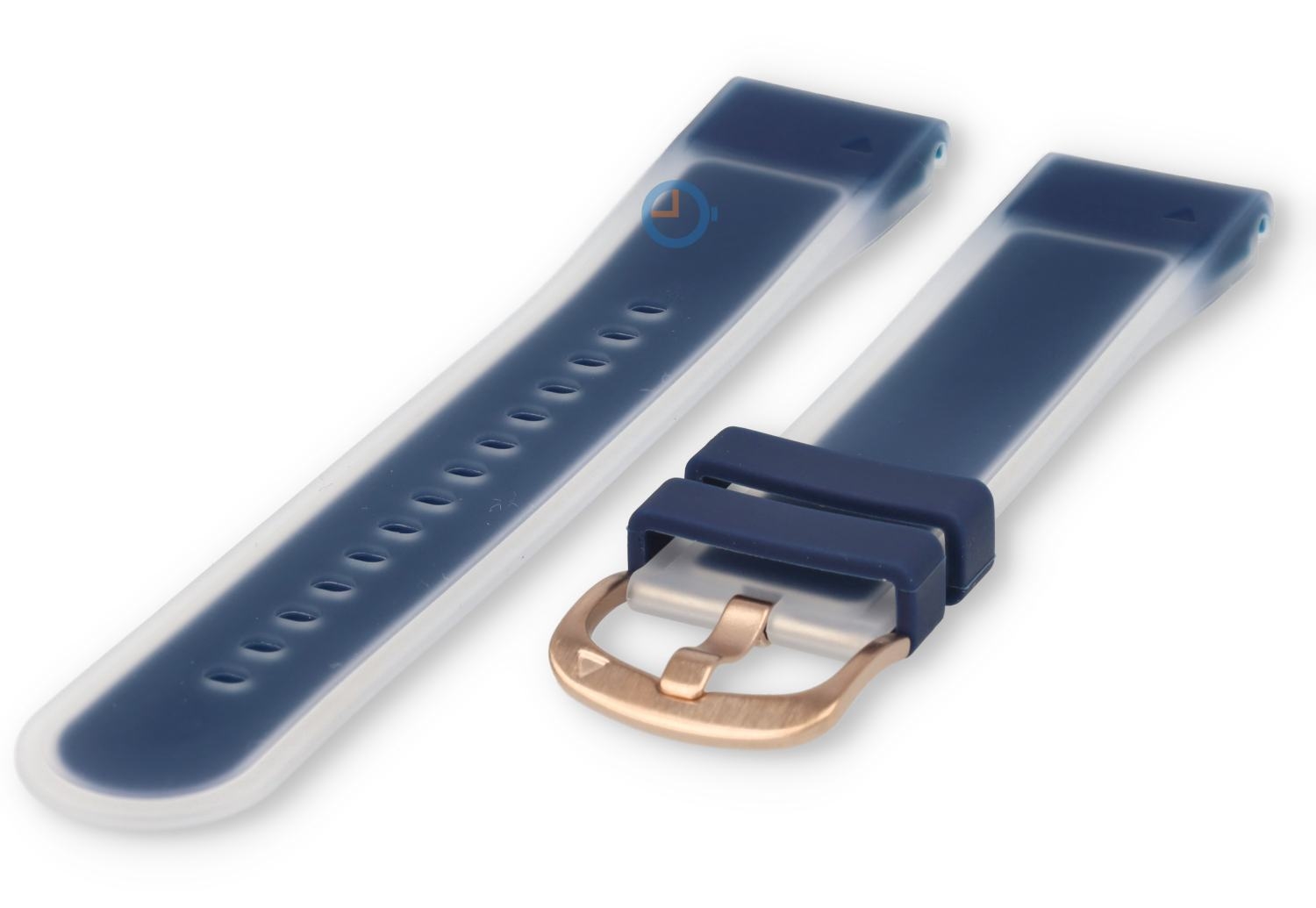 20mm bandje siliconen QuickFit - blue