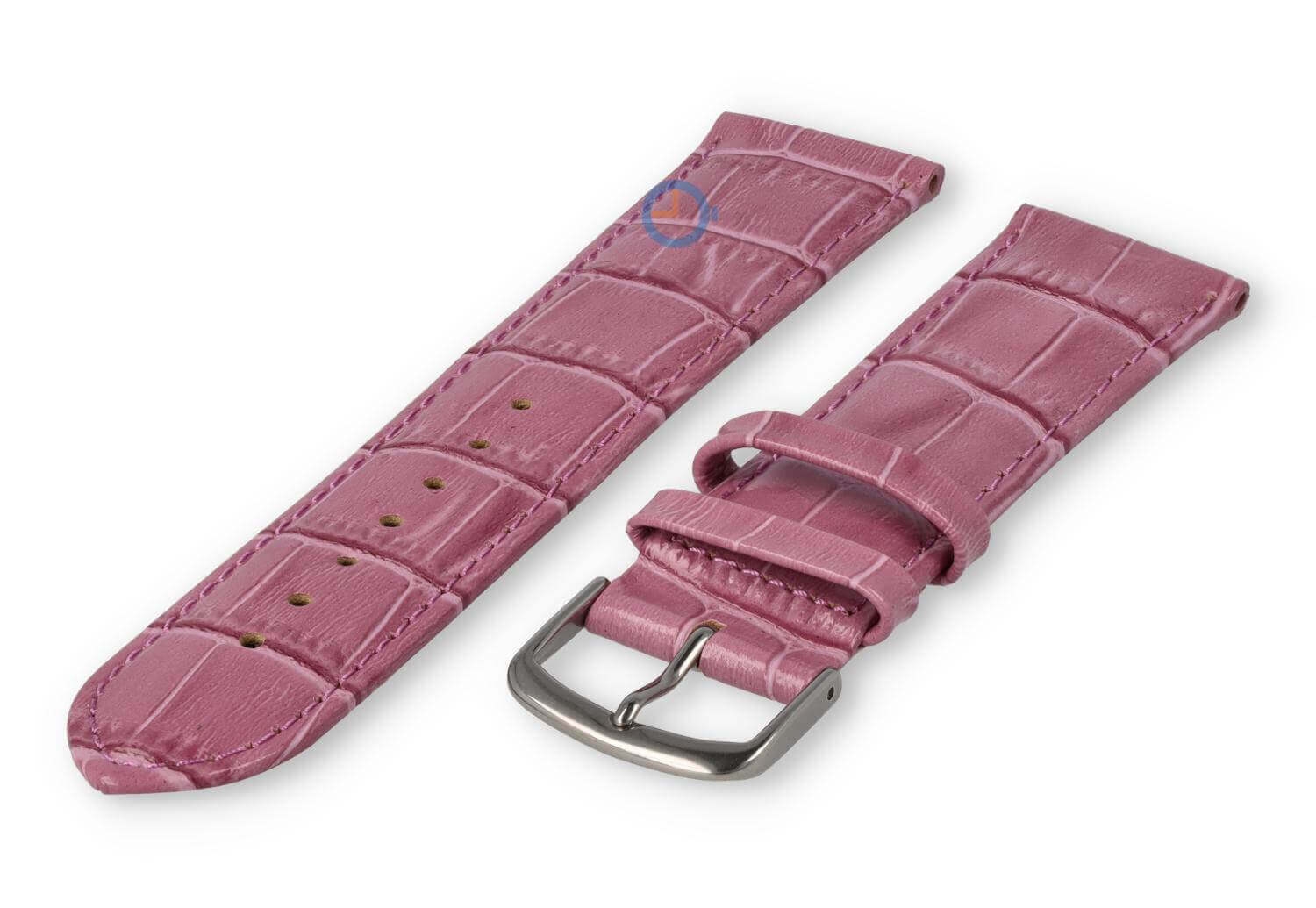 Lightly padded watch strap - 22mm - blackberry