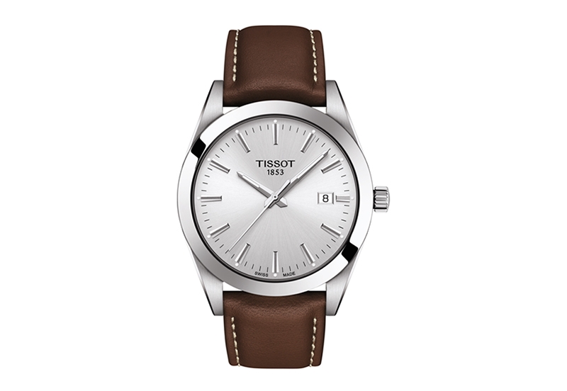 Tissot watch strap T1274101603100 brown leather