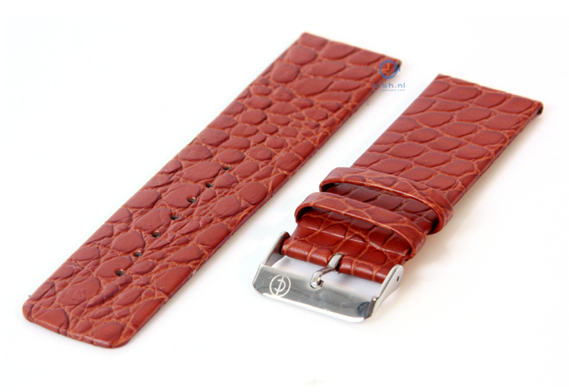 Watchstrap 24mm brown leather