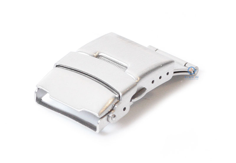 Folding clasp 20mm matt silver