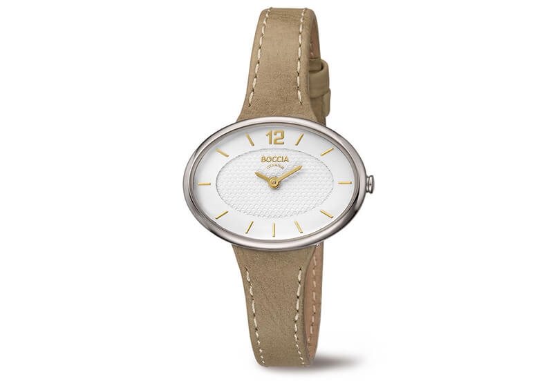Boccia 3261-02 watch band leather