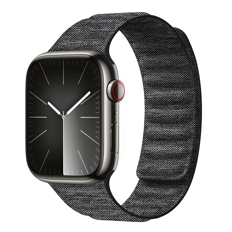 Denim Nylon Magnetic strap - Apple Watch 41mm - Black