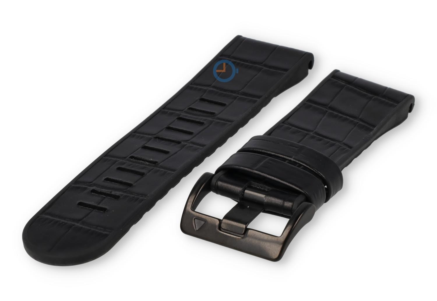Garmin Fenix 5X/6X/7X watch band leather - croco black