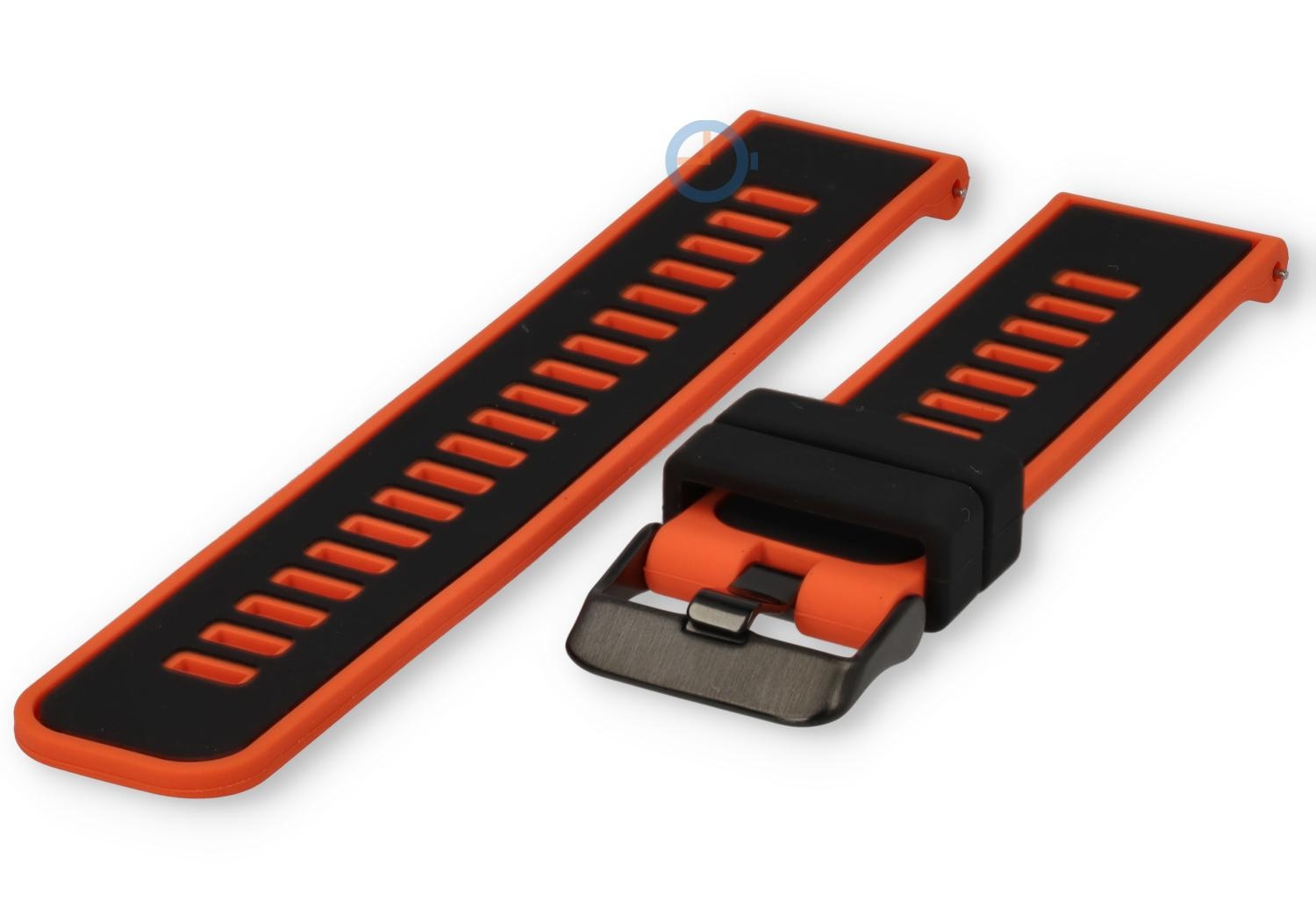 Quick-change strap 22mm - Black Orange