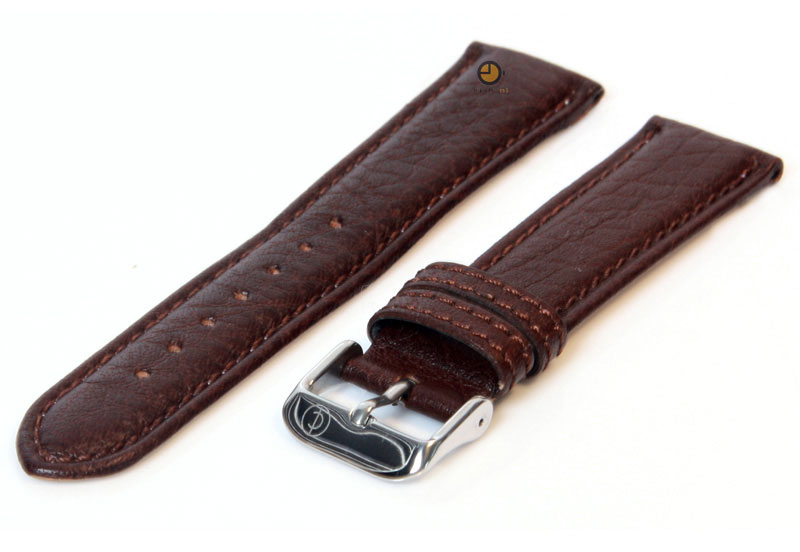 Watchstrap 20mm classic darkbrown leather