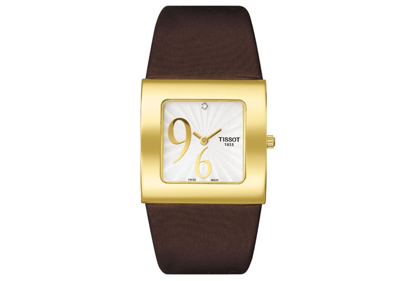 Tissot watch strap T9003091803200 brown leather