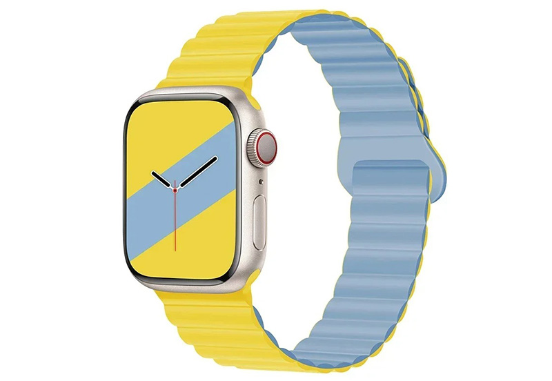 Apple Watch band - yellow/blue