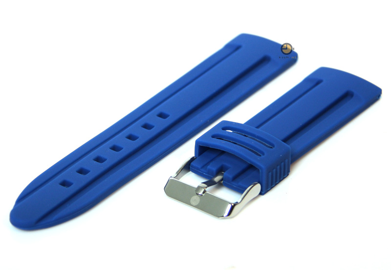 Watchstrap 24mm silicone blue