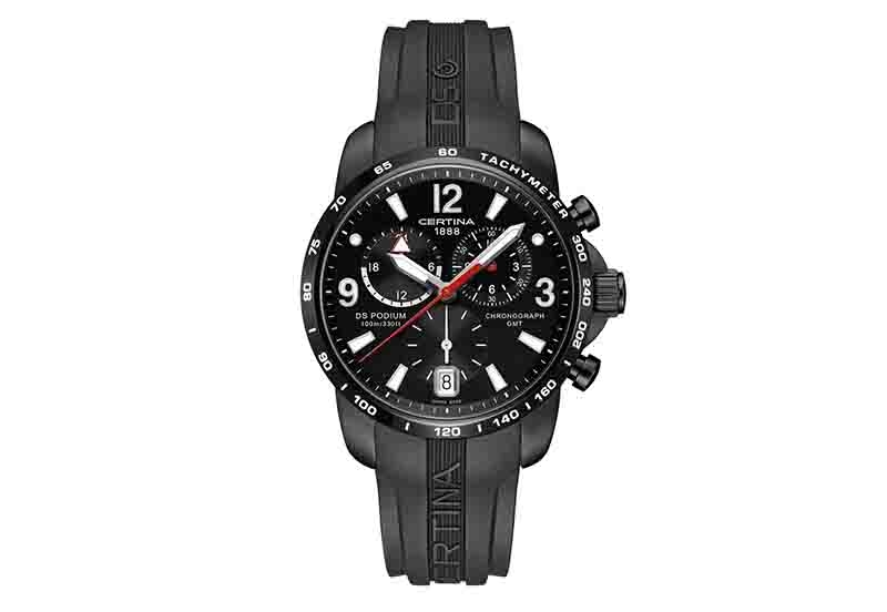 Certina bracelet C0016391705700A black rubber