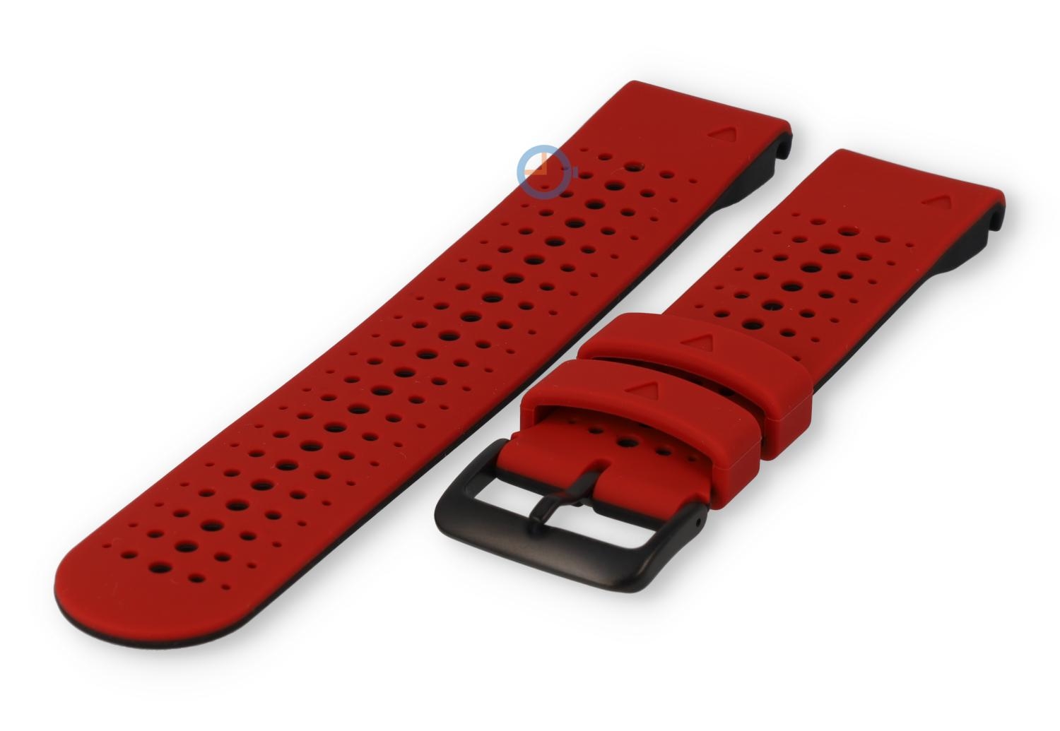 QuickFit 22mm strap - Garmin Fenix 7 - red/black