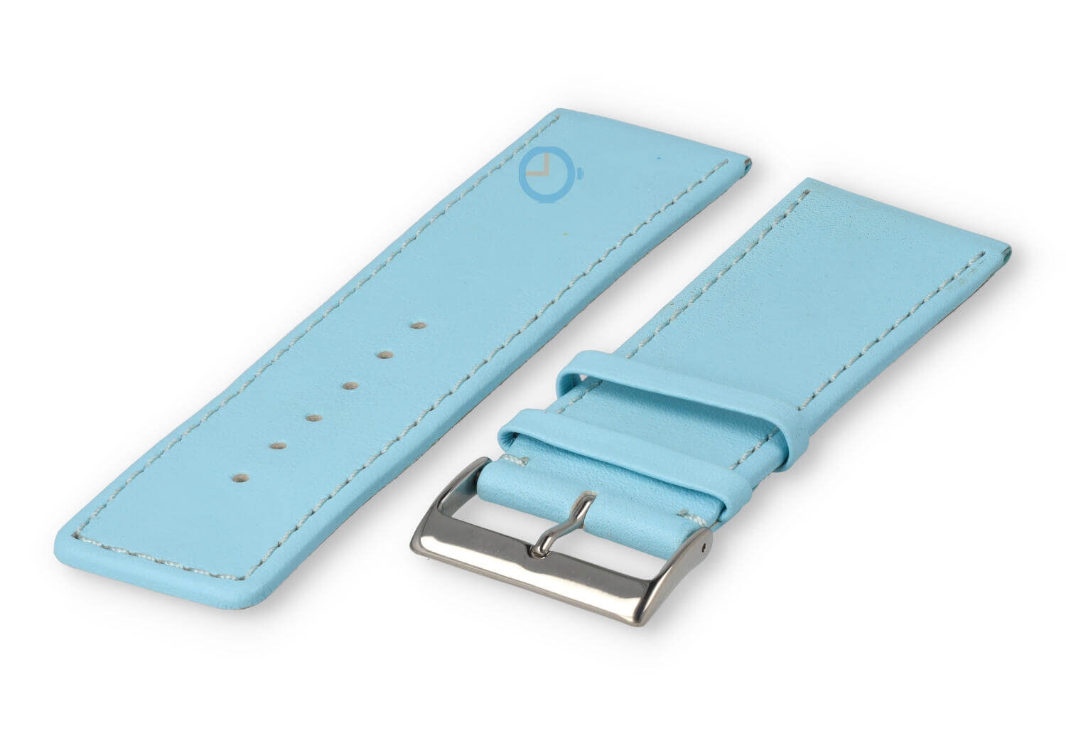 30mm watch strap smooth leather - laguna