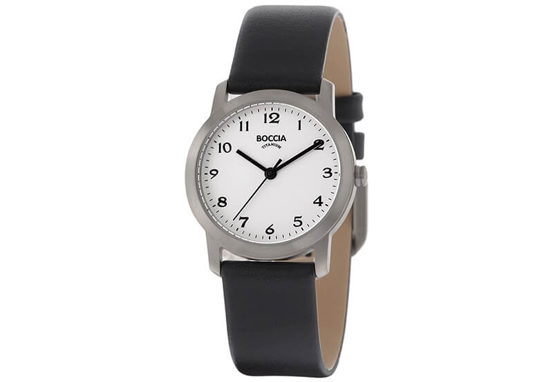 Boccia 3291-01 watch band leather