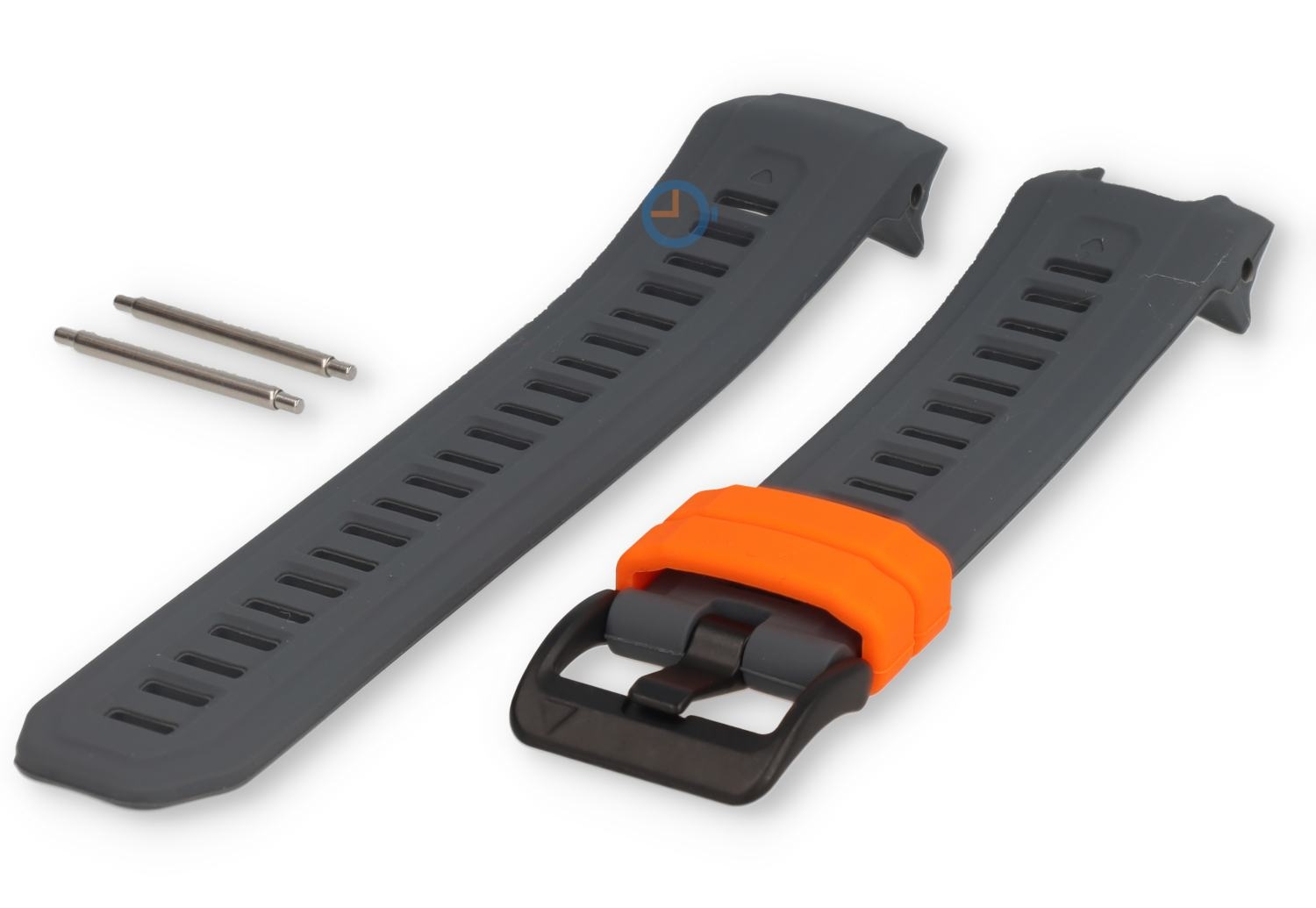 Watch strap Garmin Instinct Crossover - grey/orange