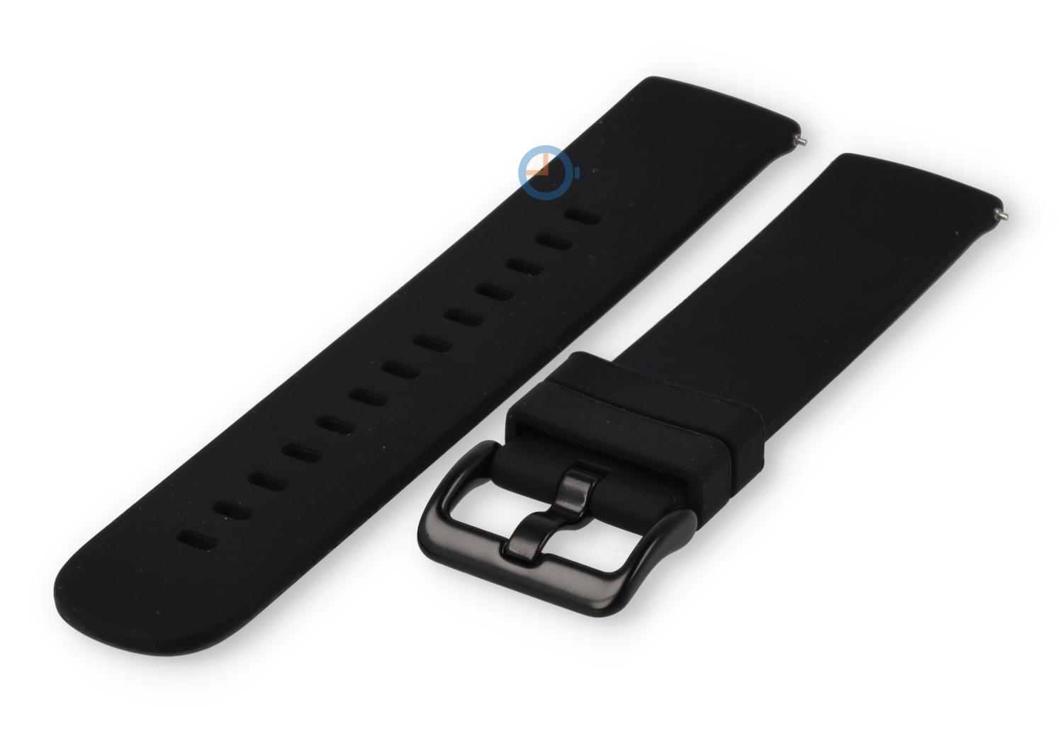 22mm Seamless flexible strap: black