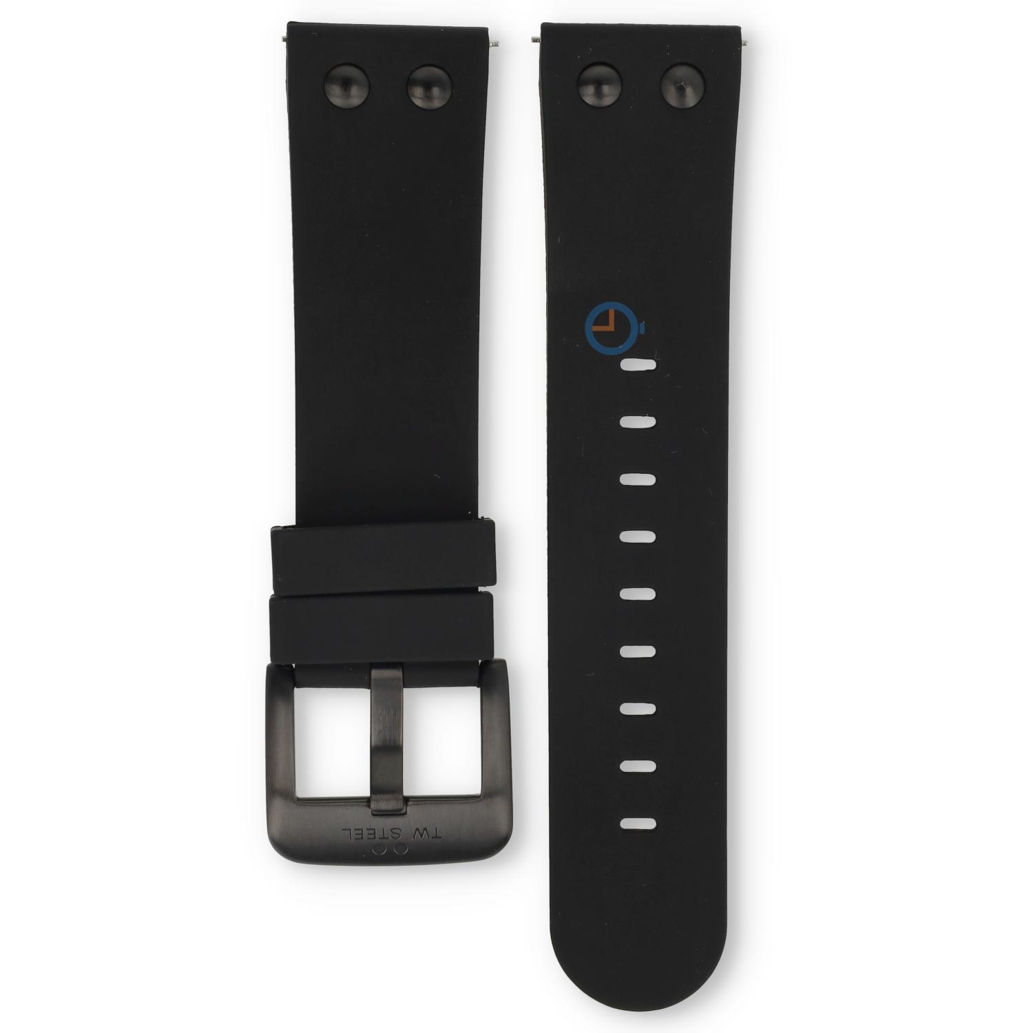 TW Steel Canteen watch strap black - 24mm
