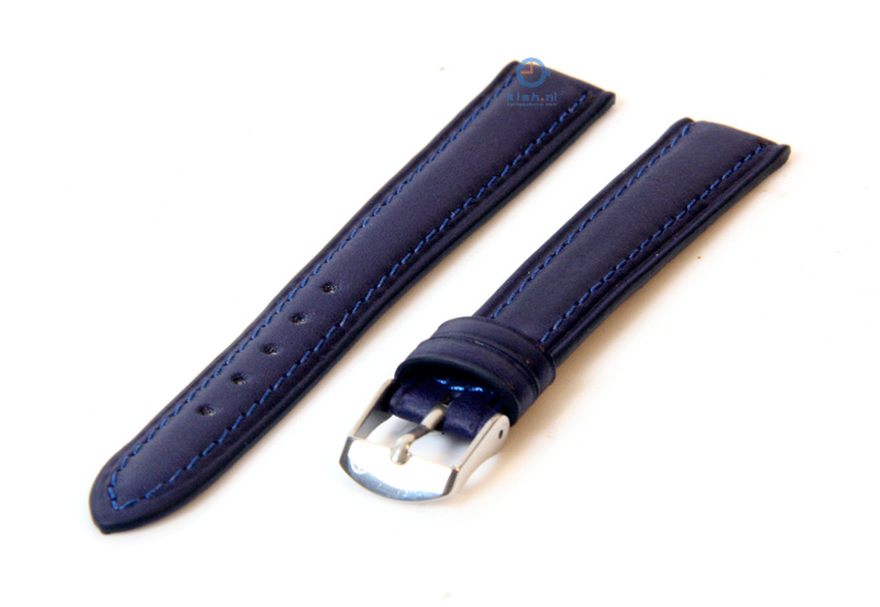Watchstrap 16mm blue leather