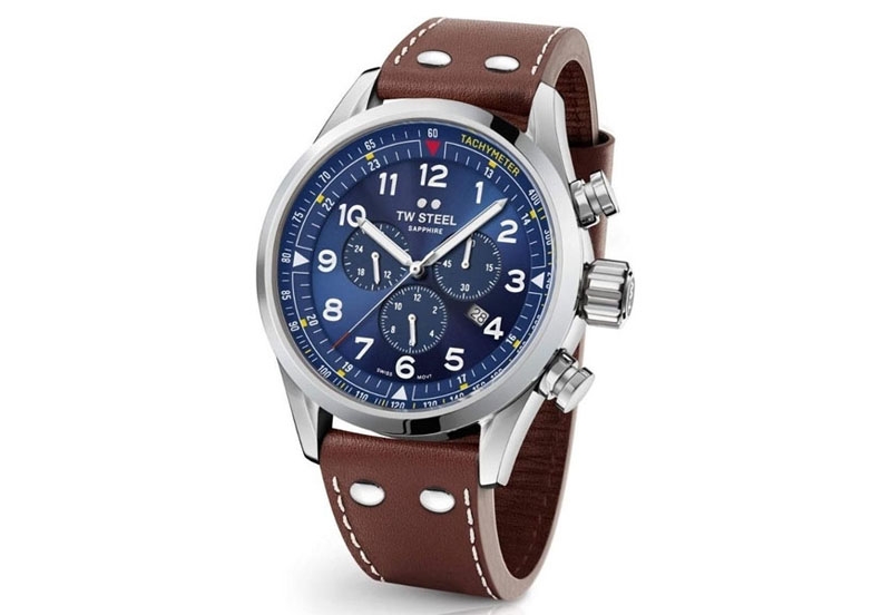 TW Steel Volante CH SVS202 watch strap black - 24mm