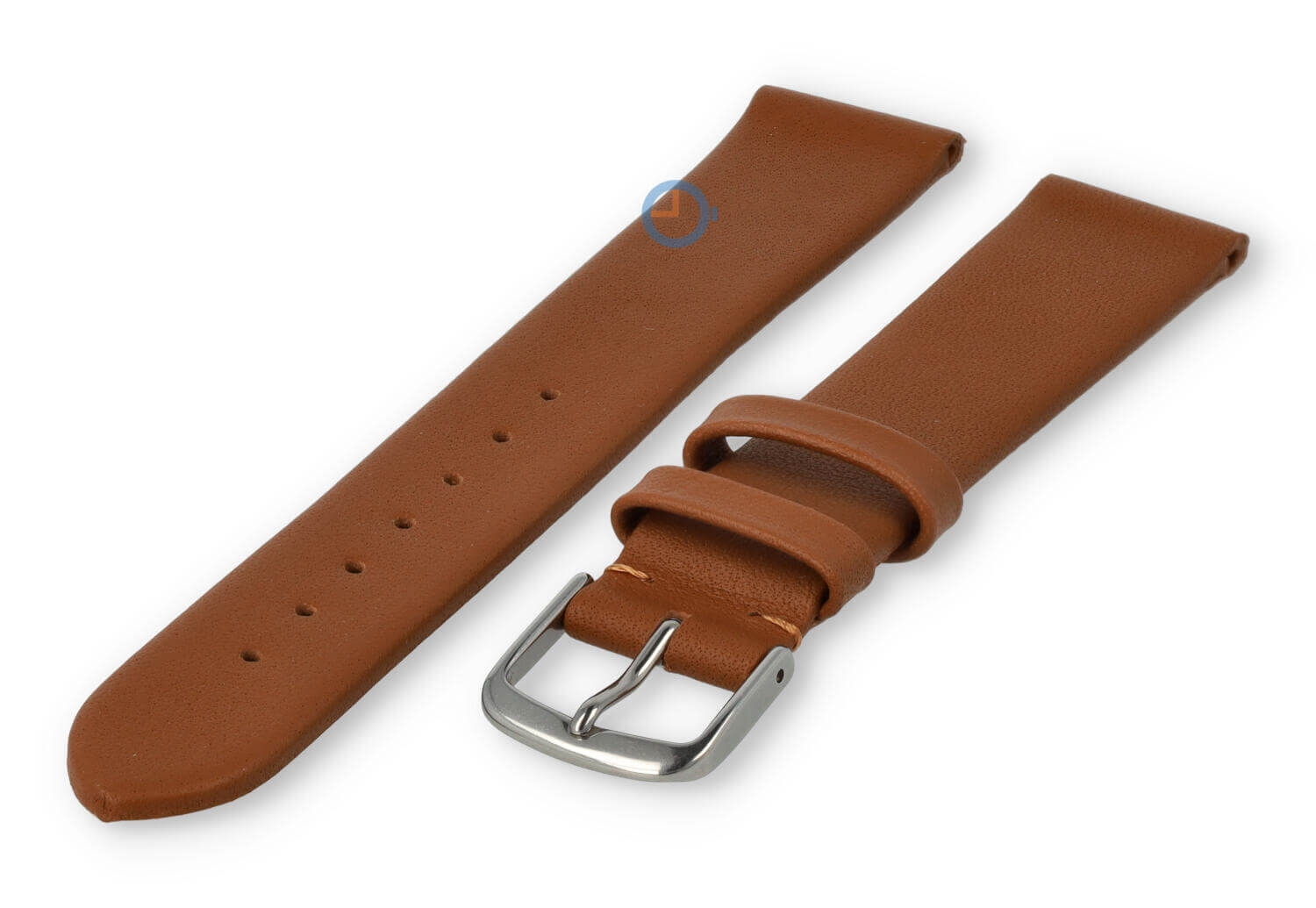 Seamless and smooth strap 16mm - light brown