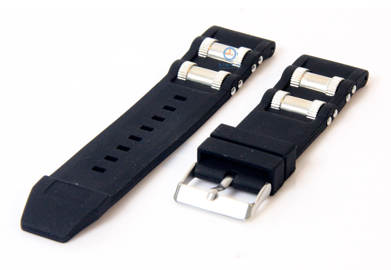 Watchstrap 24mm rubber black