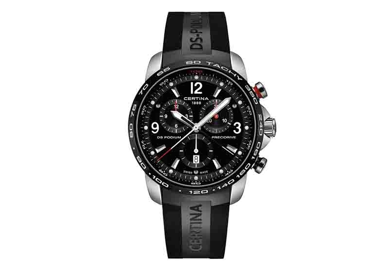 Certina bracelet C0016472705700A black rubber without buckle