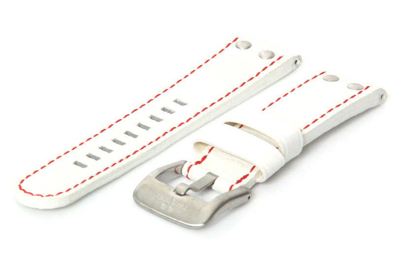 Watchstrap TW STEEL Canteen white