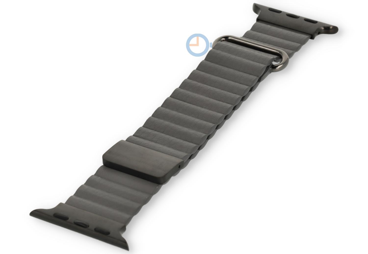 Leather strap with magnet for Apple Watch 41mm - Grey