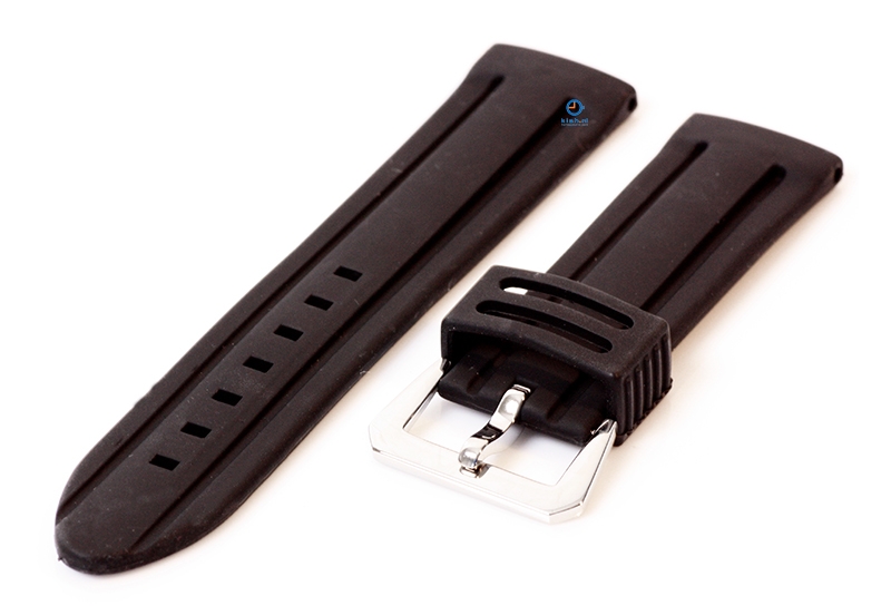 Waterproof watch band - 24mm black
