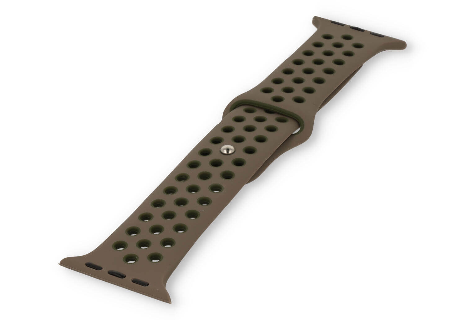 Apple watch 44/45/46/49mm sport band  - liver/darkgreen