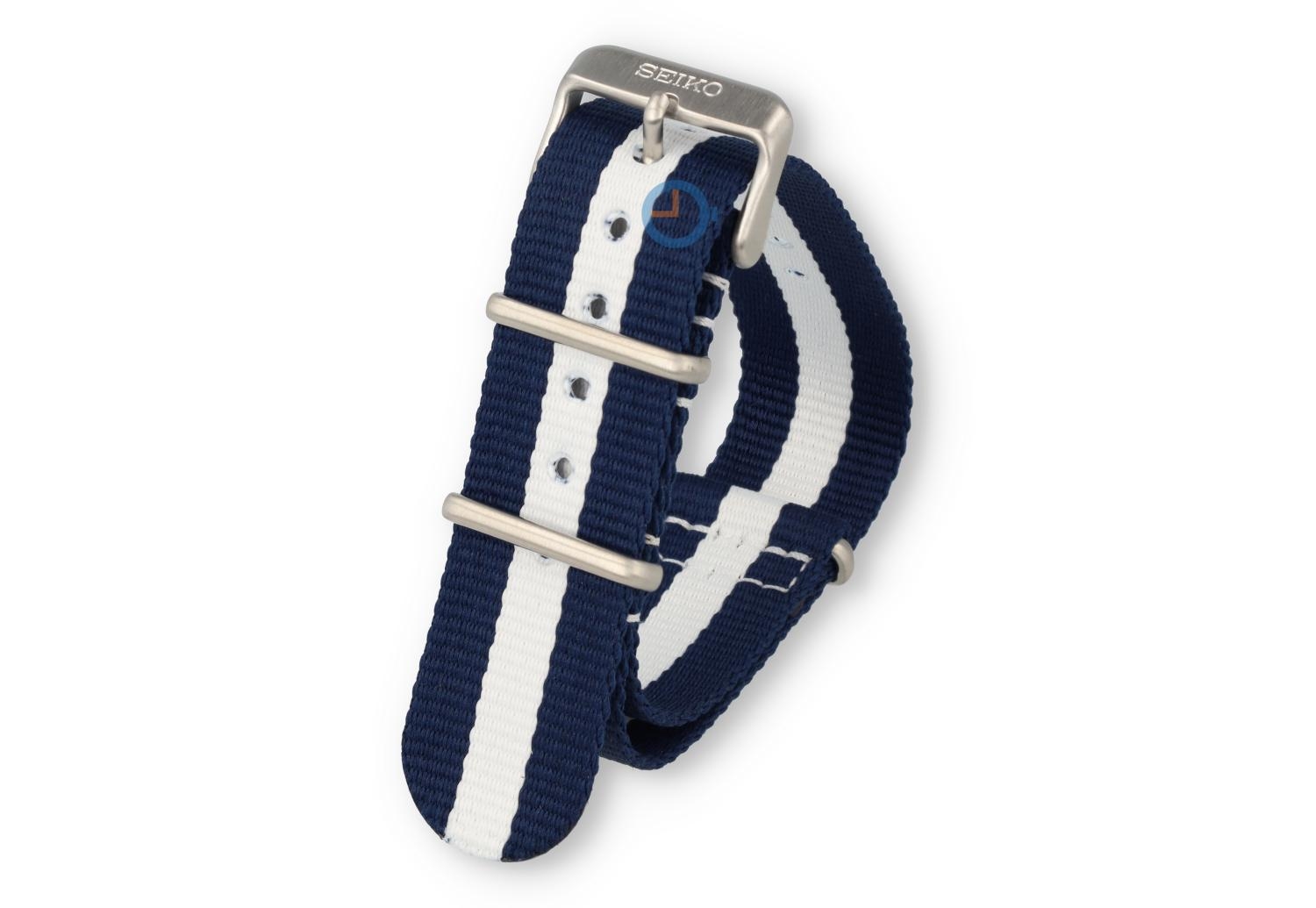 Seiko 5 Sports Nato strap - 22mm - Navy White