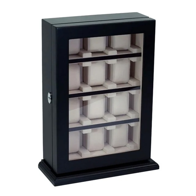 Display case for 12 watches - black finish
