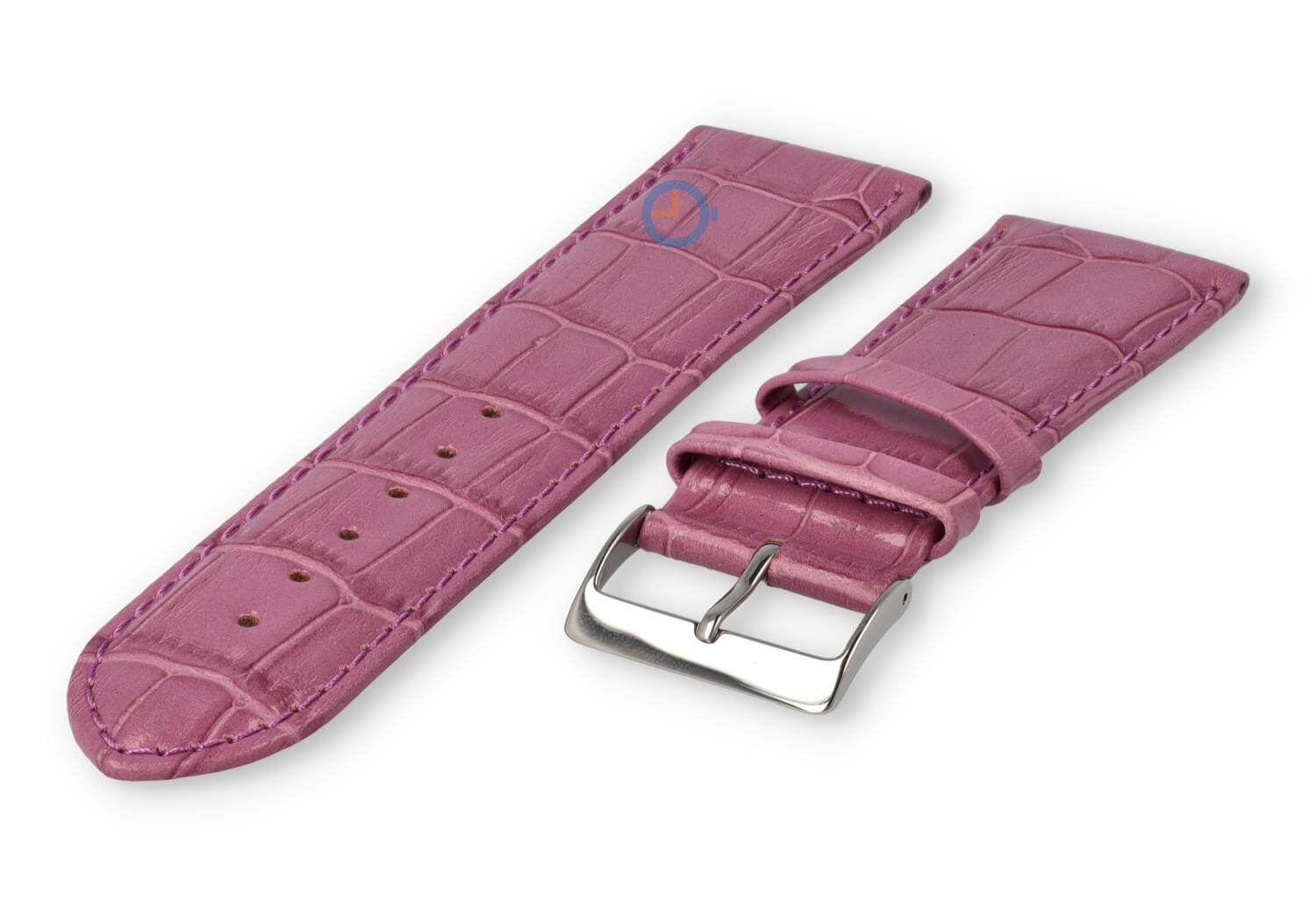 Calfskin watch strap - 26mm - blackberry