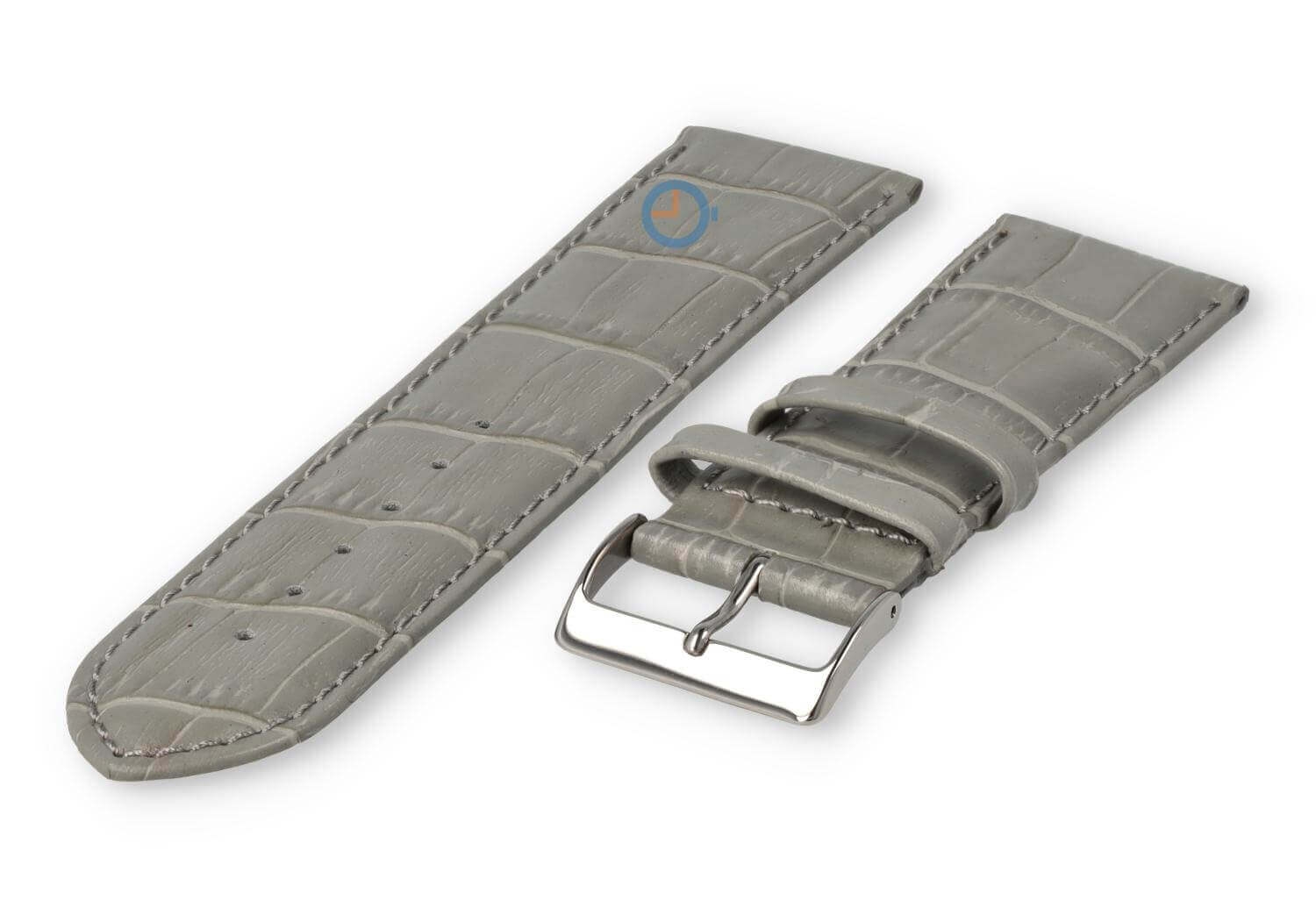 Calfskin watch strap - 26mm - lightgrey