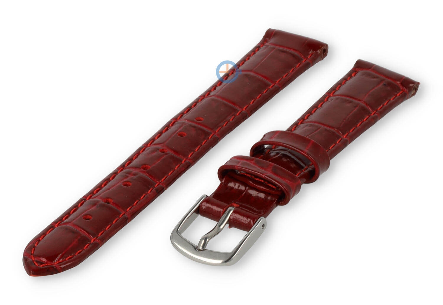 12mm strap for Rosefield - burgundy leather