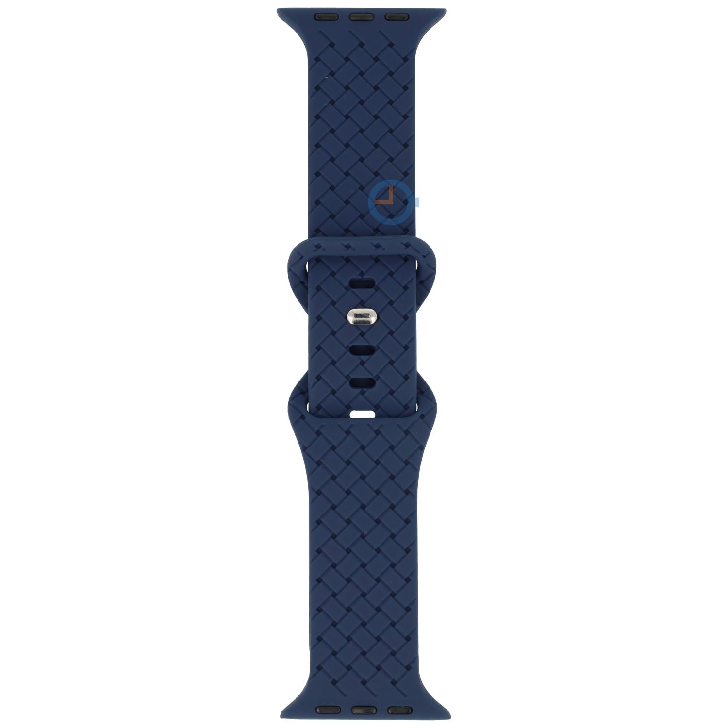 Silicon braided strap - Apple Watch 41mm - Navy