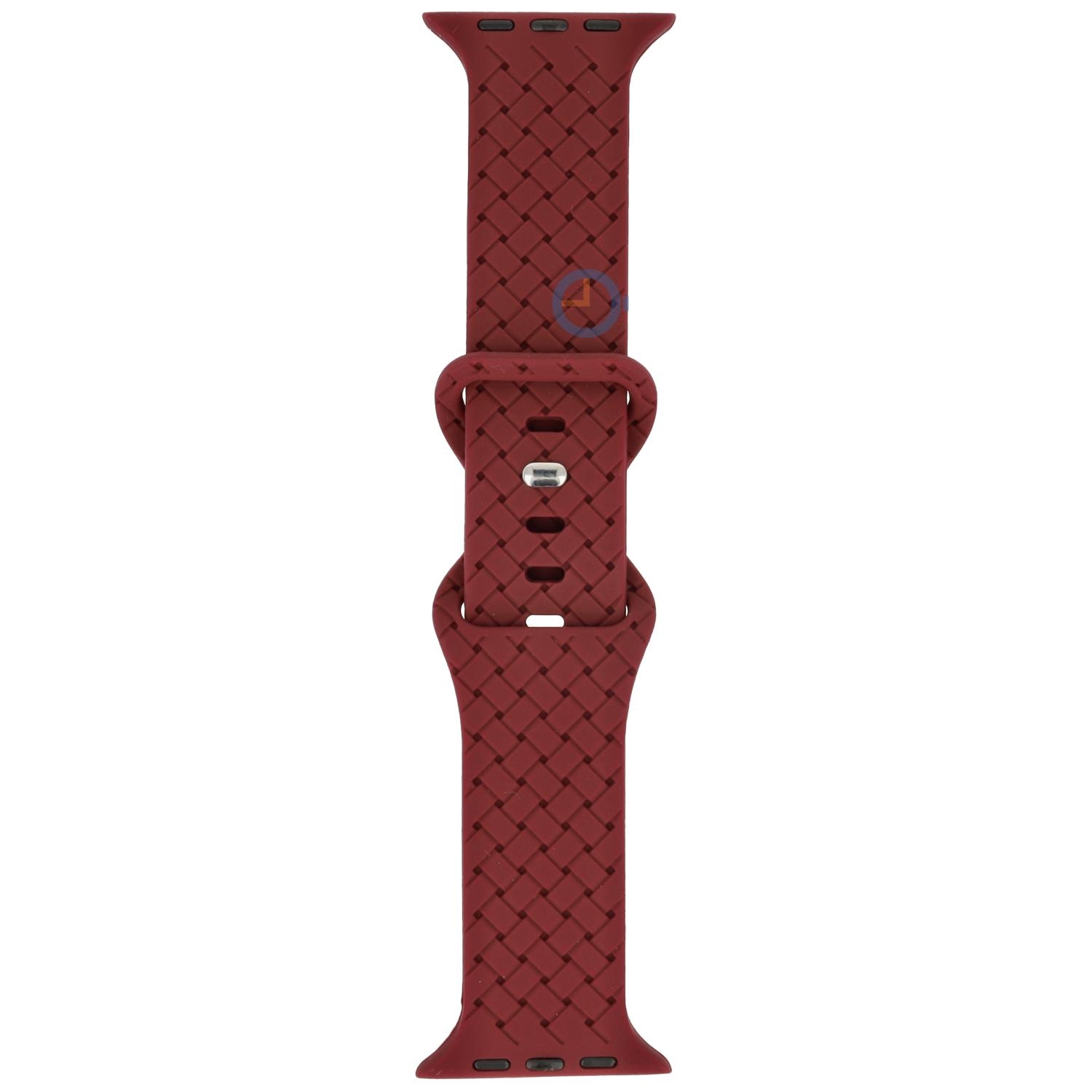 Silicon braided strap - Apple Watch 41mm - Bordeaux
