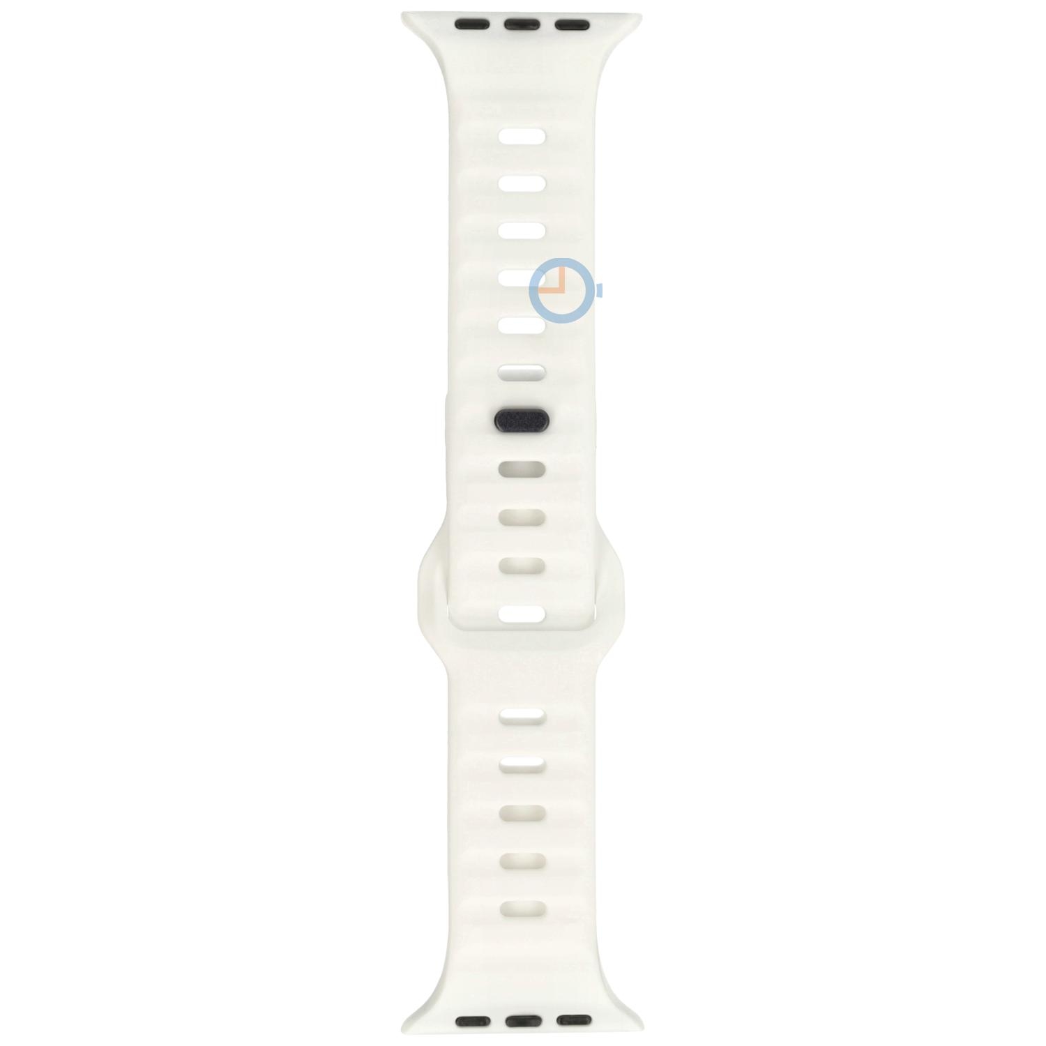 Sports strap Apple watch 45mm - White