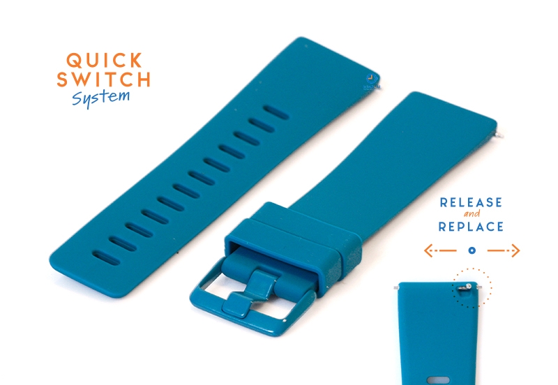 Watchstrap 23mm silione seagreen