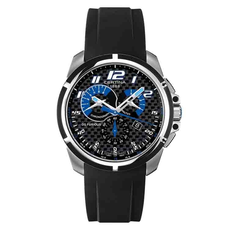 Certina bracelet C0114172720201B black rubber without buckle