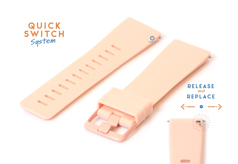 Watchstrap 23mm silione pink