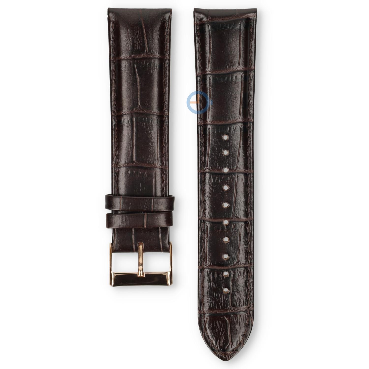 Universal 22mm brown leather watch strap - Lorus