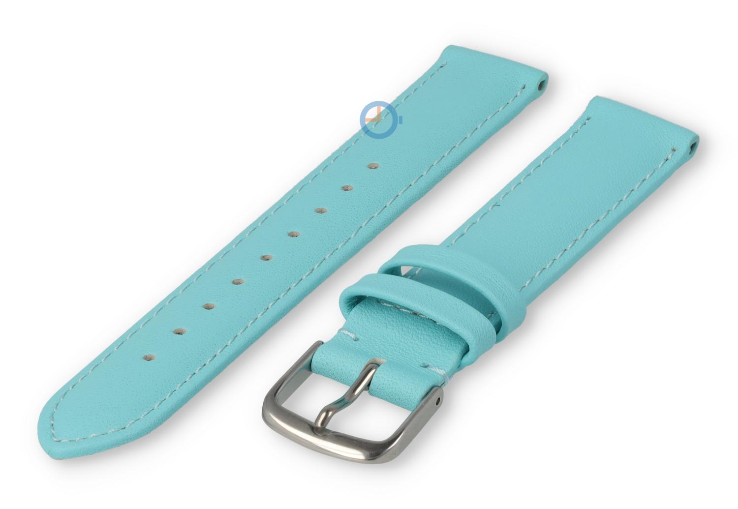 XL watch strap smooth leather - 16mm - laguna
