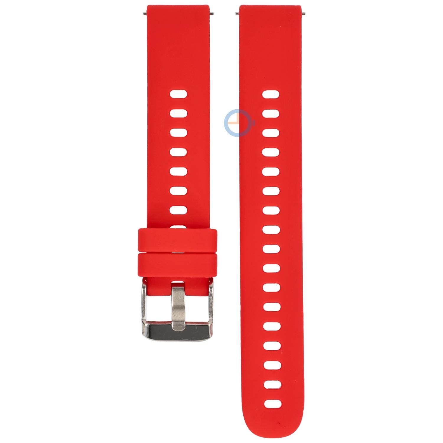 16mm silicon watch strap - Red