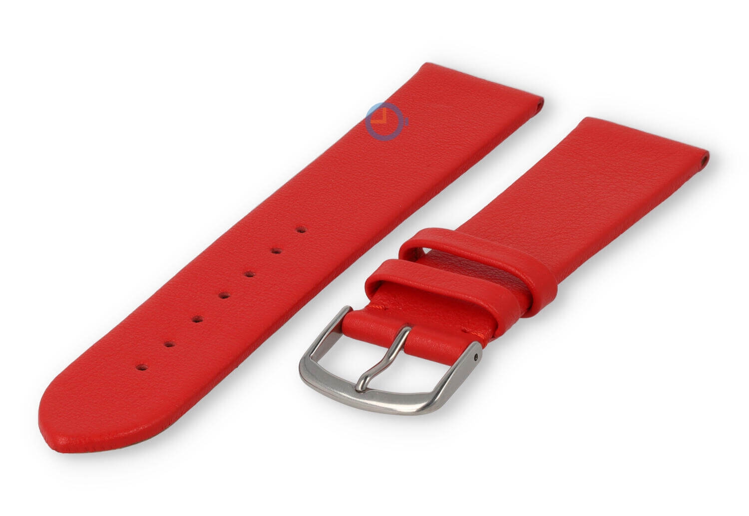 Seamless and smooth strap 22mm - red